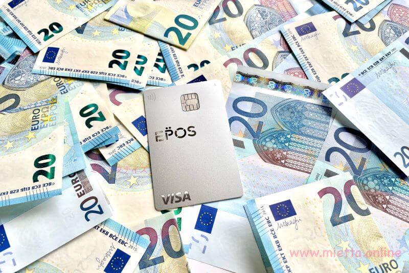 エポスカードとユーロ紙幣