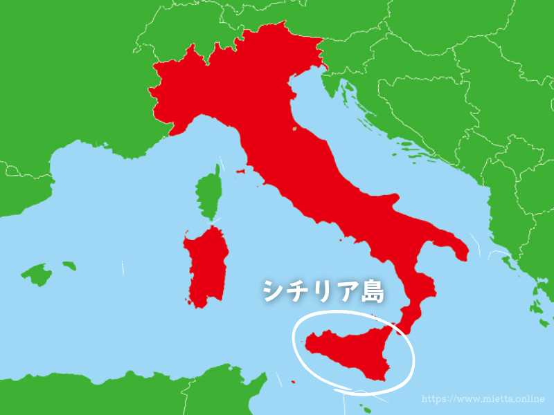 イタリア地図＠シチリア